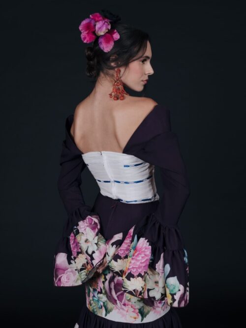 Vestido rociero estampado Rocío